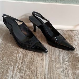 Stuart Weitzman pointed toe sling back Sz 6.5